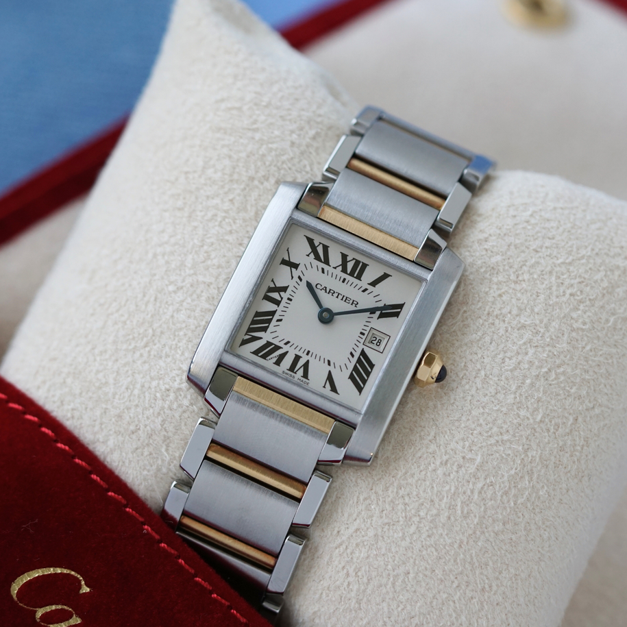 Cartier Tank Française Steel & Gold Medium