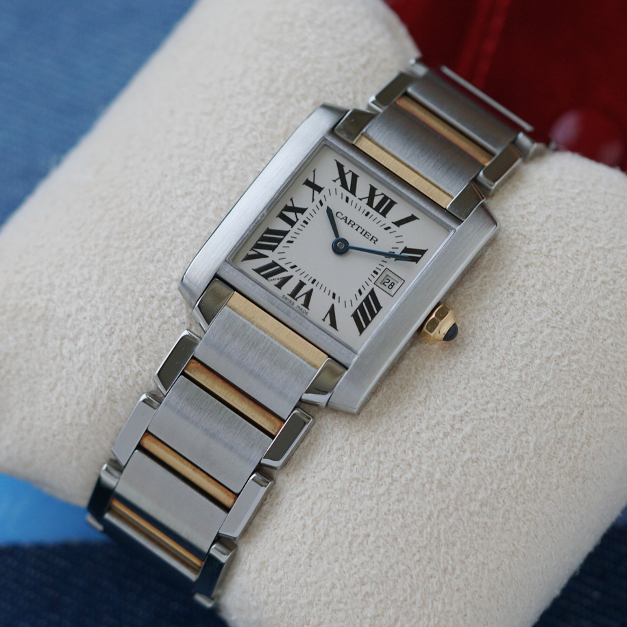 Cartier Tank Française Steel & Gold Medium