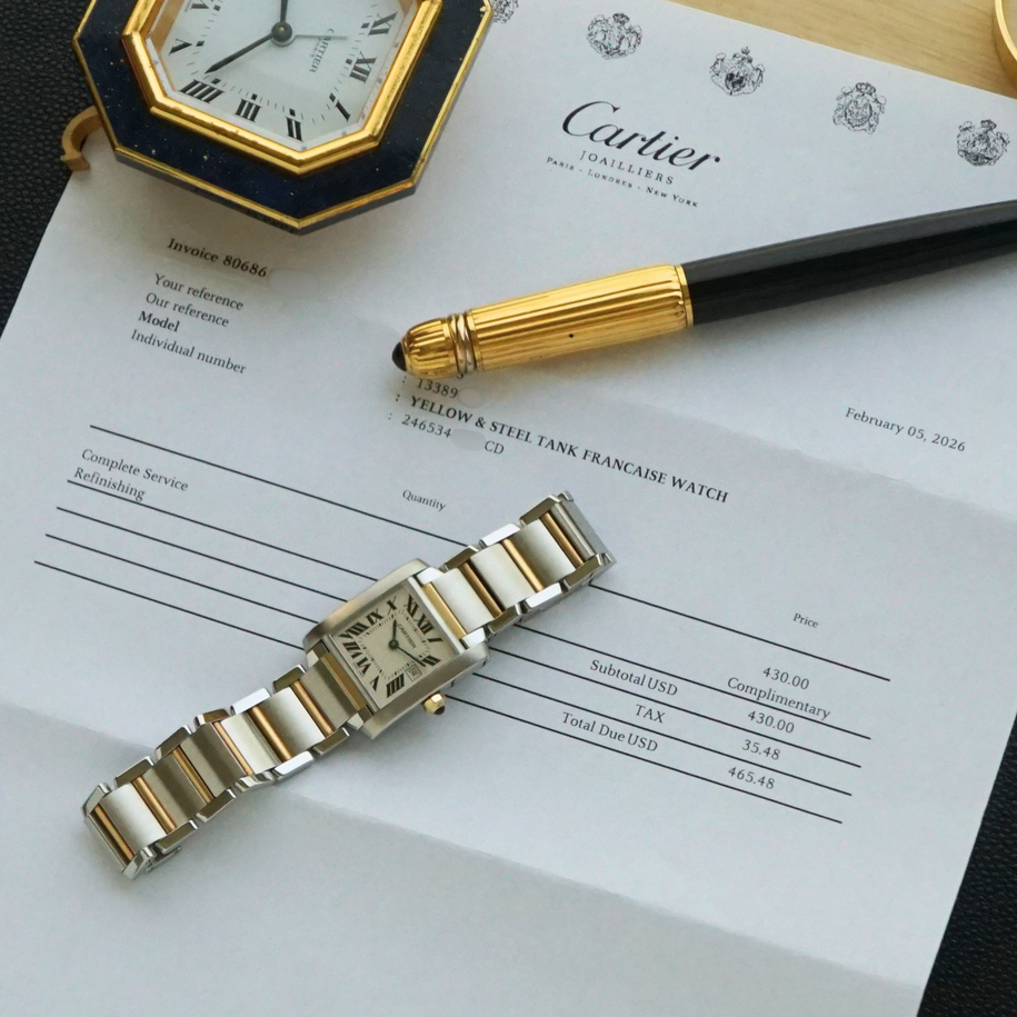 Cartier Tank Française Steel & Gold Medium
