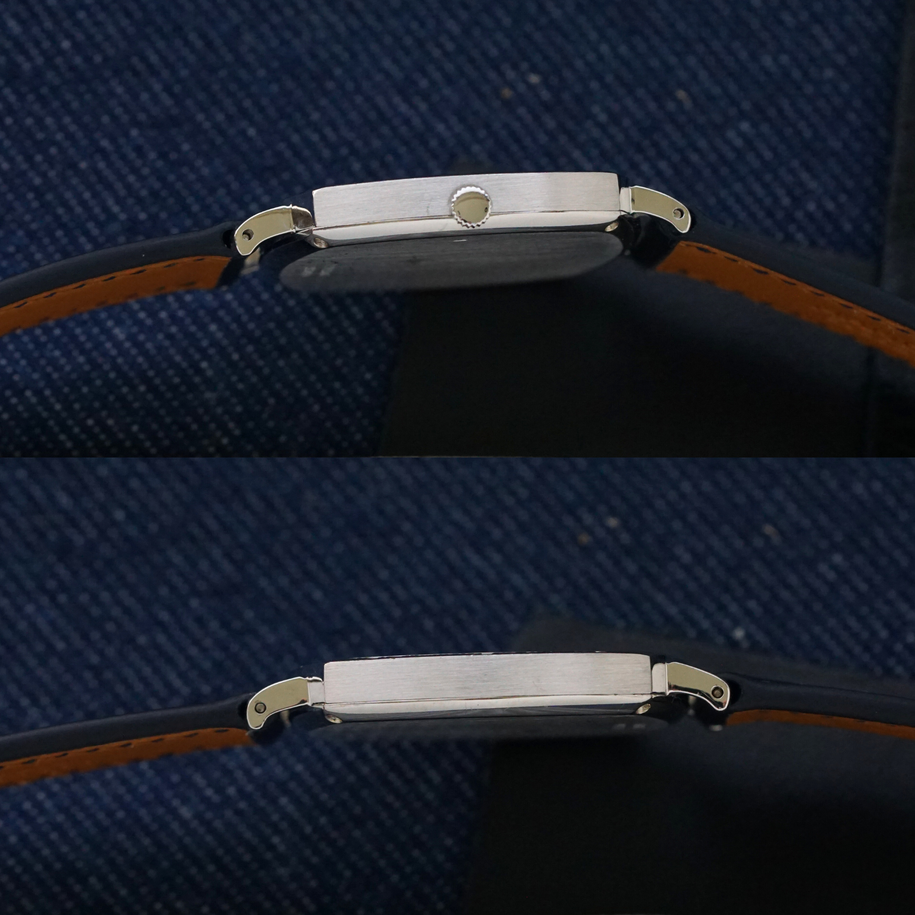 Piaget 1970s Bark Cushion White Gold 12421A6