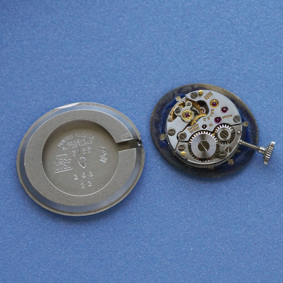 Rolex 1970s Precision Diamond Oval 18k White Gold Bracelet