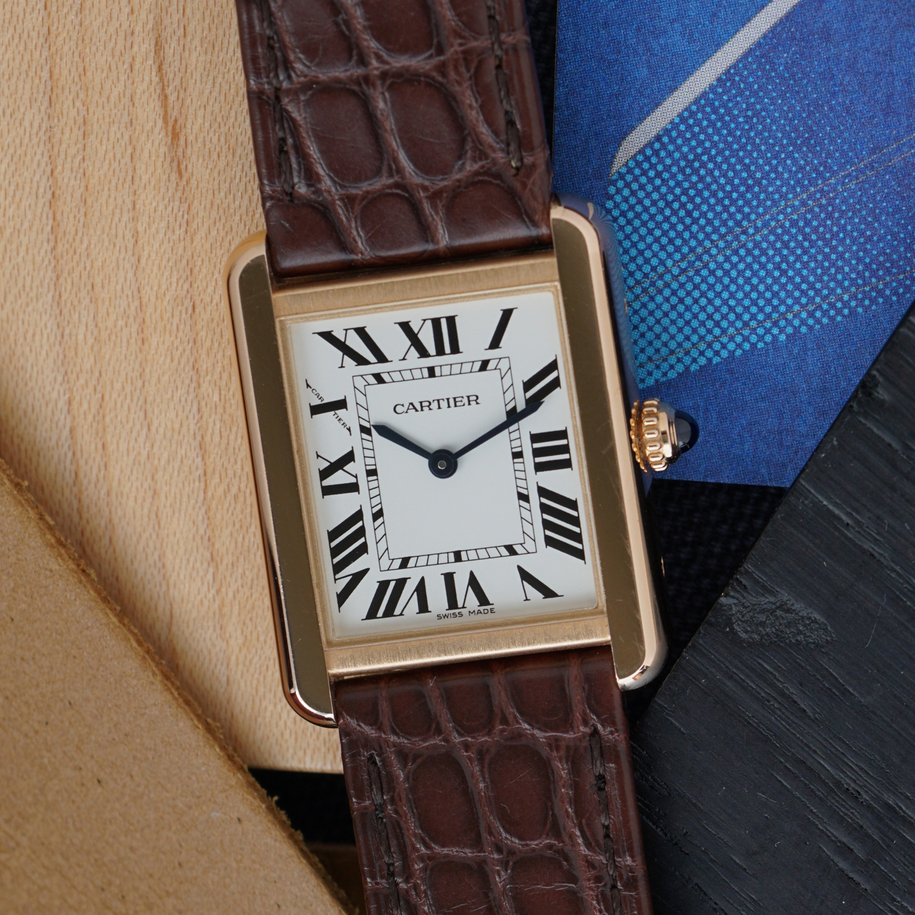 Cartier 2020 Tank Solo Rose Gold Large W5200024 Box | Card