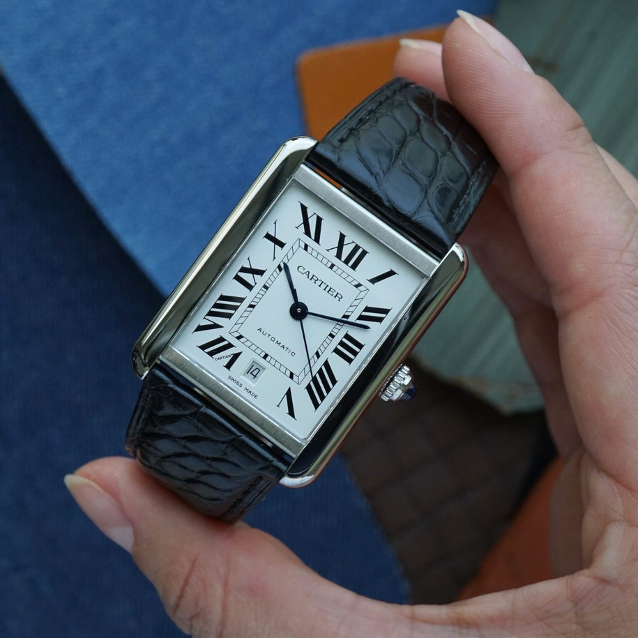 Cartier Tank Solo XL Steel Date Automatic