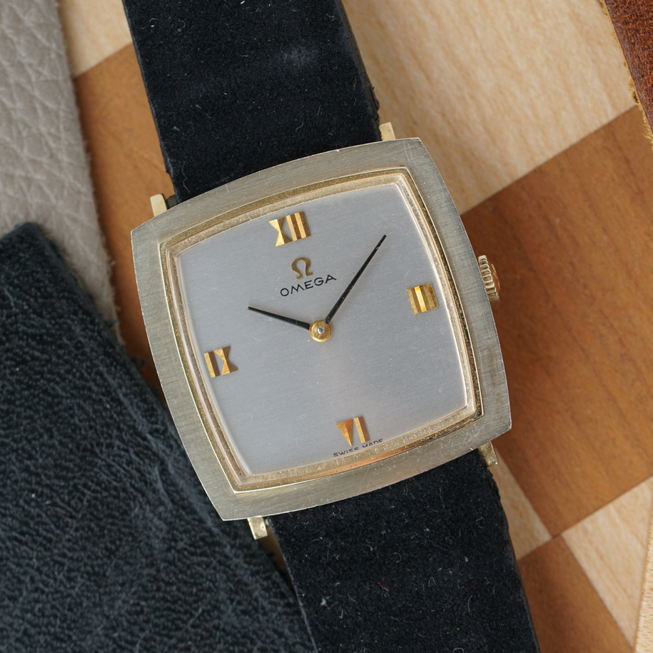 Omega 1960s Cushion 14k Gold Two-Tone Manual Wind