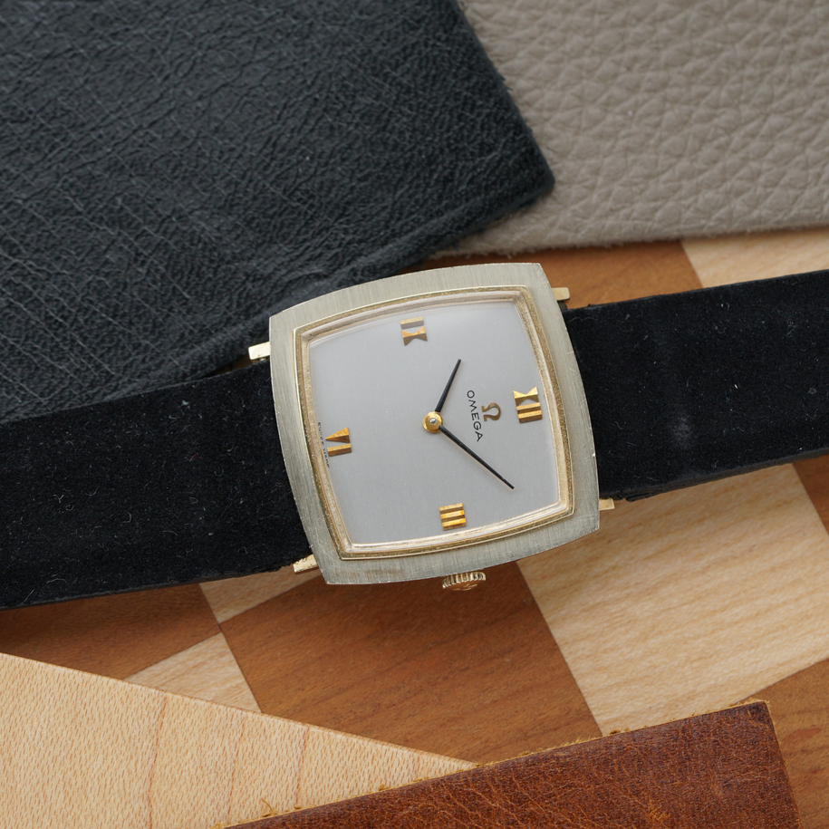 Omega 1960s Cushion 14k Gold Two-Tone Manual Wind