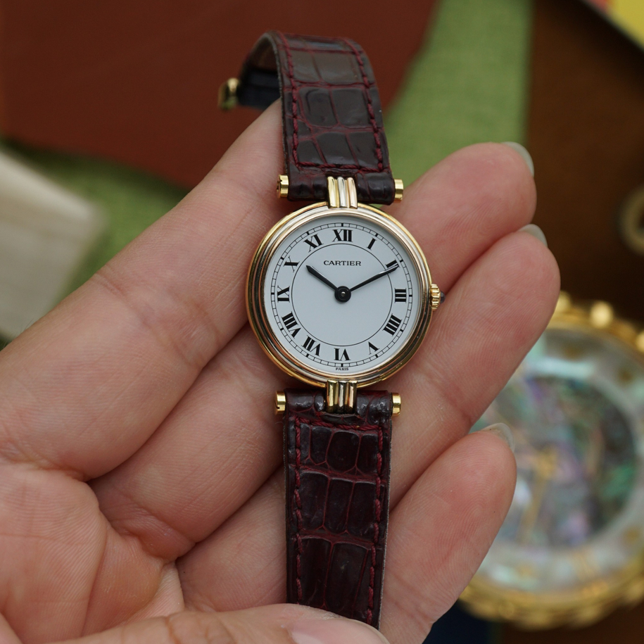 Cartier Small Vendome Trinity 18k Tri-Color 25mm