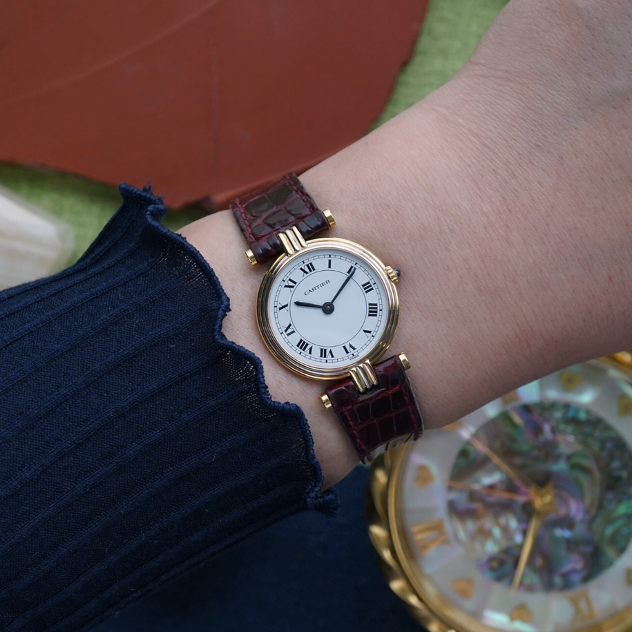 Cartier Small Vendome Trinity 18k Tri-Color 25mm