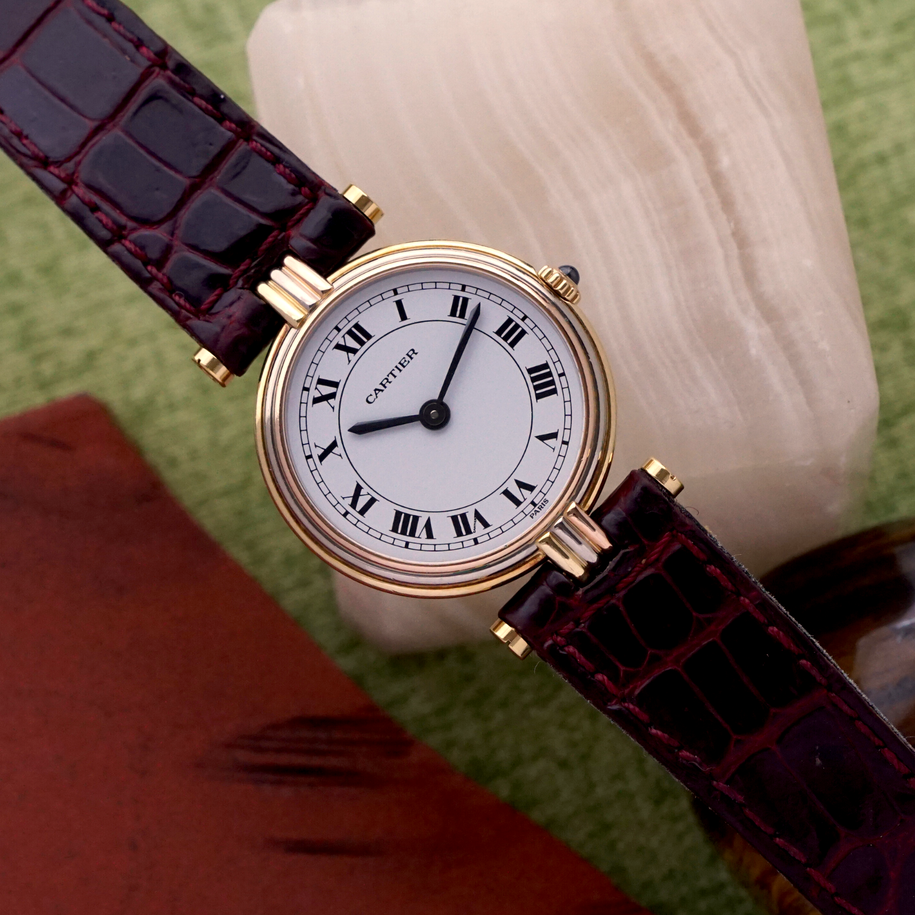 Cartier Small Vendome Trinity 18k Tri-Color 25mm