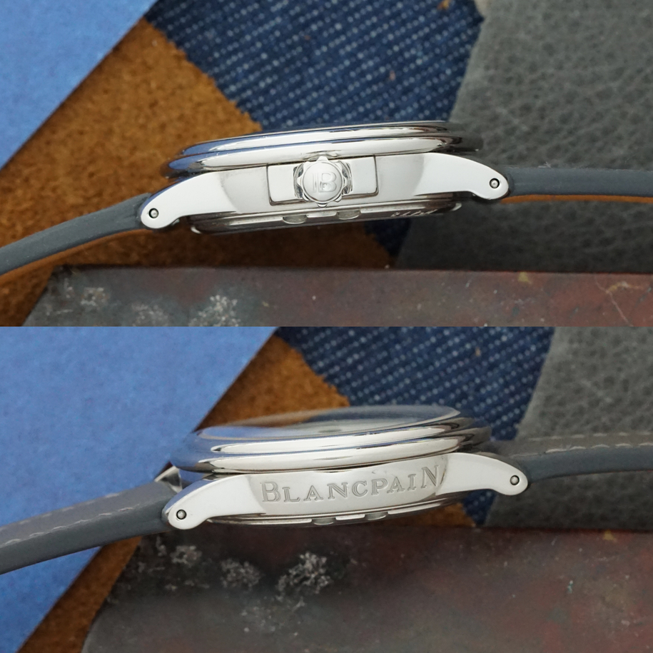 Blancpain Dual Time Zone Moonphase Steel 34mm 3760-1136-52B  Automatic