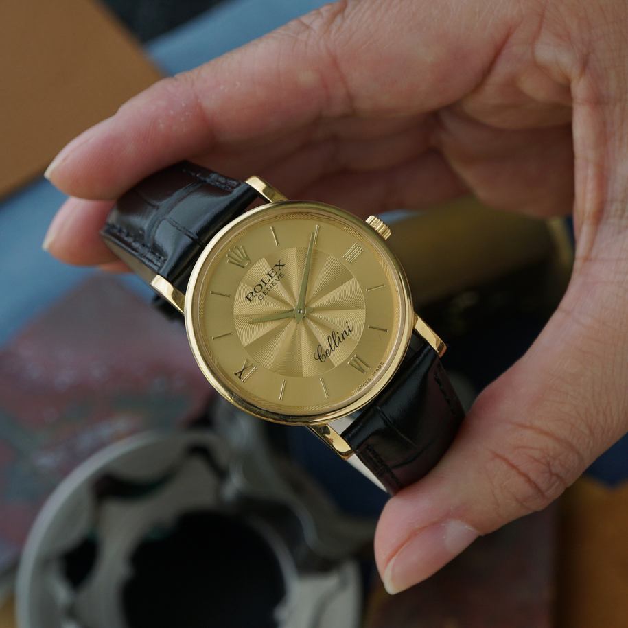 Rolex Cellini 5115 18k Yellow Gold Champagne 32mm 2015