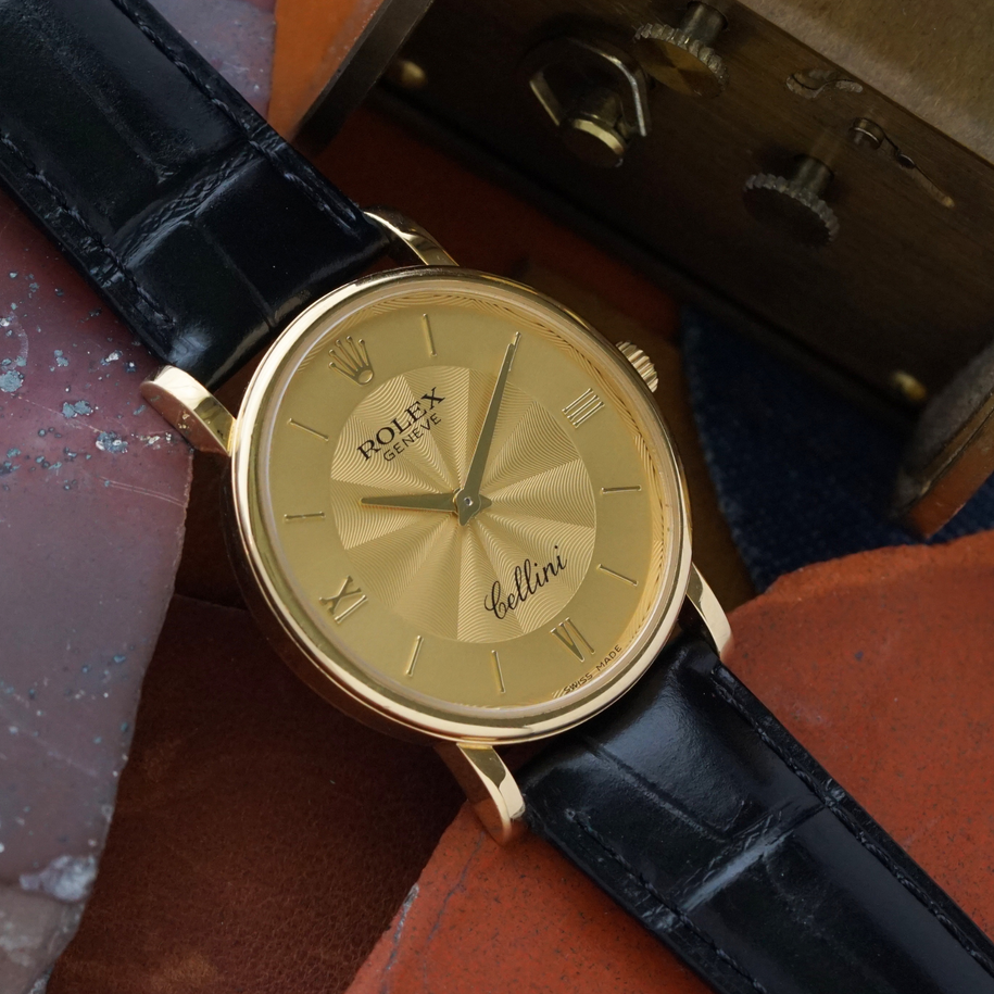 Rolex Cellini 5115 18k Yellow Gold Champagne 32mm 2015