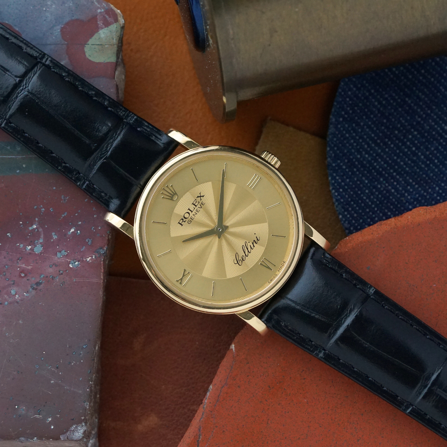 Rolex Cellini 5115 18k Yellow Gold Champagne 32mm 2015
