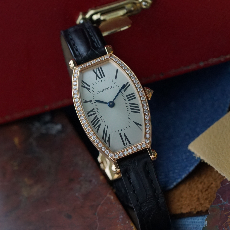Cartier Ladies Tonneau Diamond Rose Gold WE400331 | Box