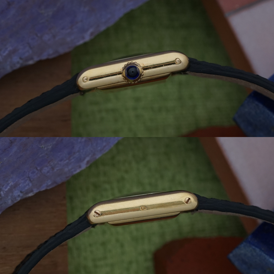 Cartier 1960s Vintage Mini Tank Louis 18k Yellow Gold 15mm