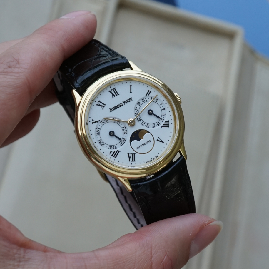 Audemars Piguet Late 1980s Day-Date Moonphase 25589BA