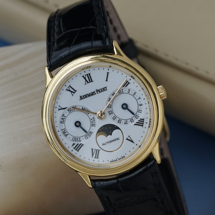 Audemars Piguet Late 1980s Day-Date Moonphase 25589BA