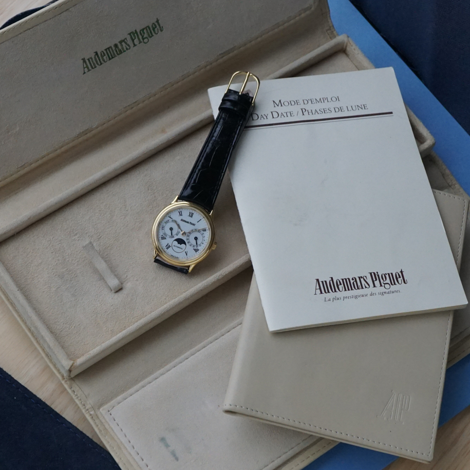 Audemars Piguet Late 1980s Day-Date Moonphase 25589BA