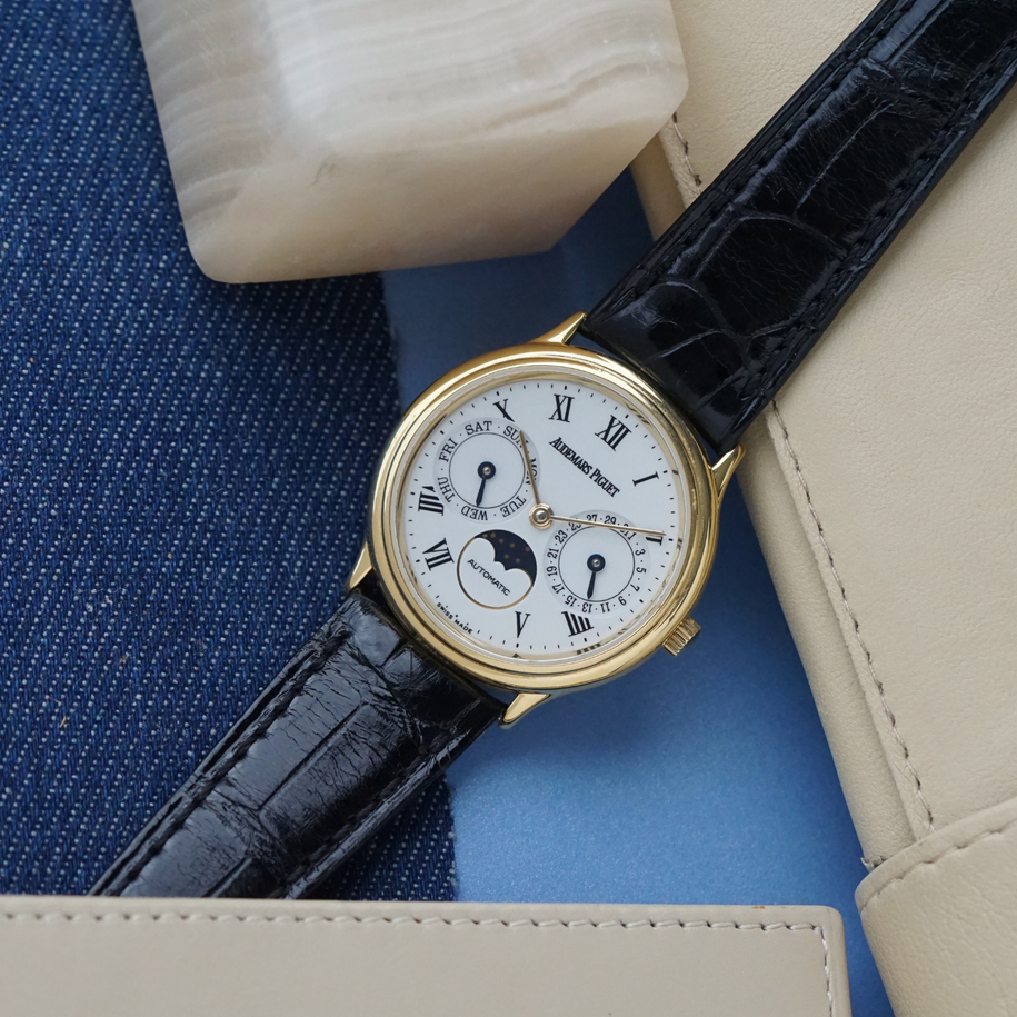 Audemars Piguet Late 1980s Day-Date Moonphase 25589BA