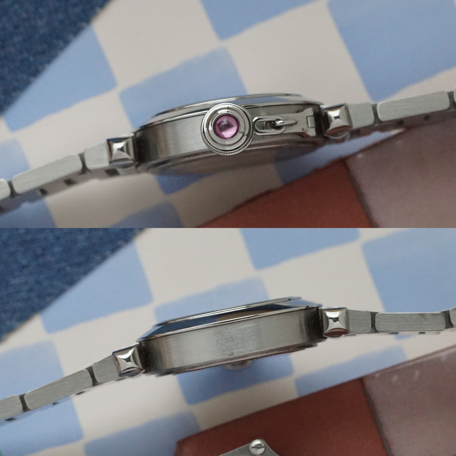 Cartier Mini Miss Pasha Pink Dial W3140008 Stainless Steel