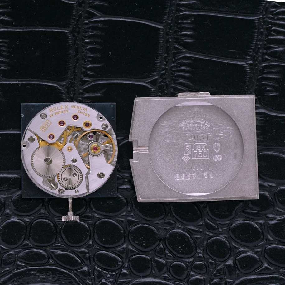 Rolex 1975 Cellini King Midas Diamond Bezel Asymmetrical 4031 White Gold Manual