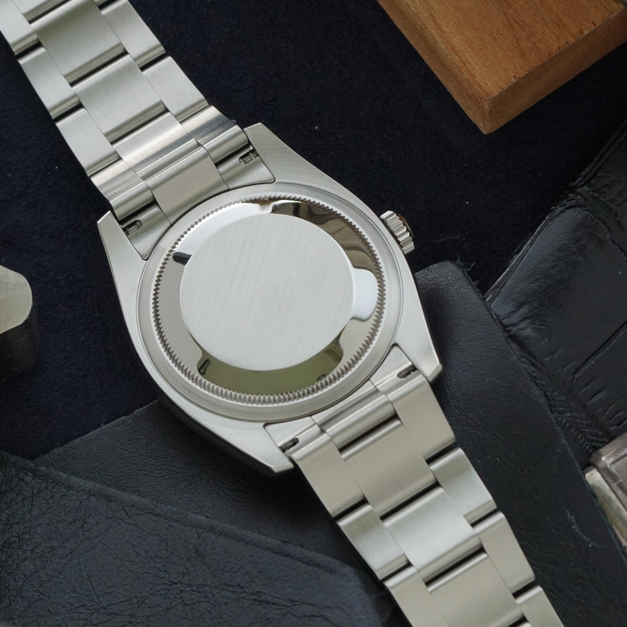 Rolex Oyster Perpetual 116034 Black Diamond Dial 36mm 2009 Automatic