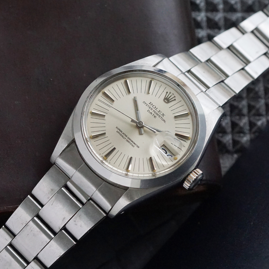 Rolex 1972 Date Ref. 1500 Radial Dial Stainless Steel Oyster Bracelet
