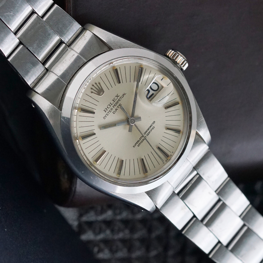 Rolex 1972 Date Ref. 1500 Radial Dial Stainless Steel Oyster Bracelet