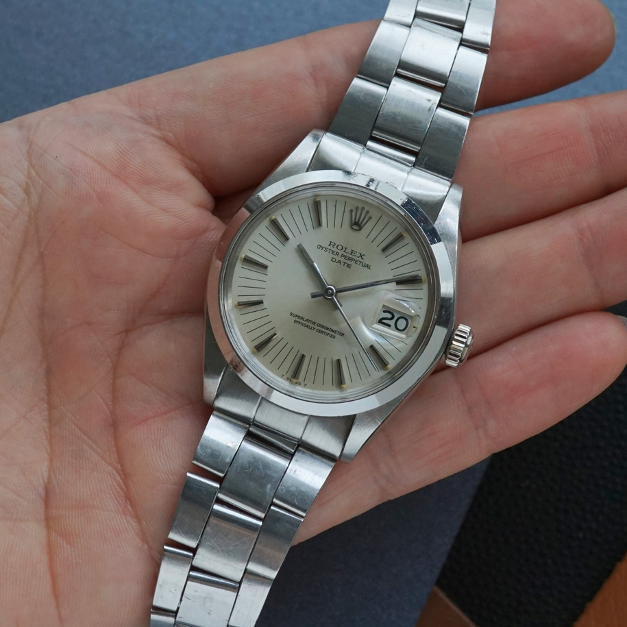 Rolex 1972 Date Ref. 1500 Radial Dial Stainless Steel Oyster Bracelet