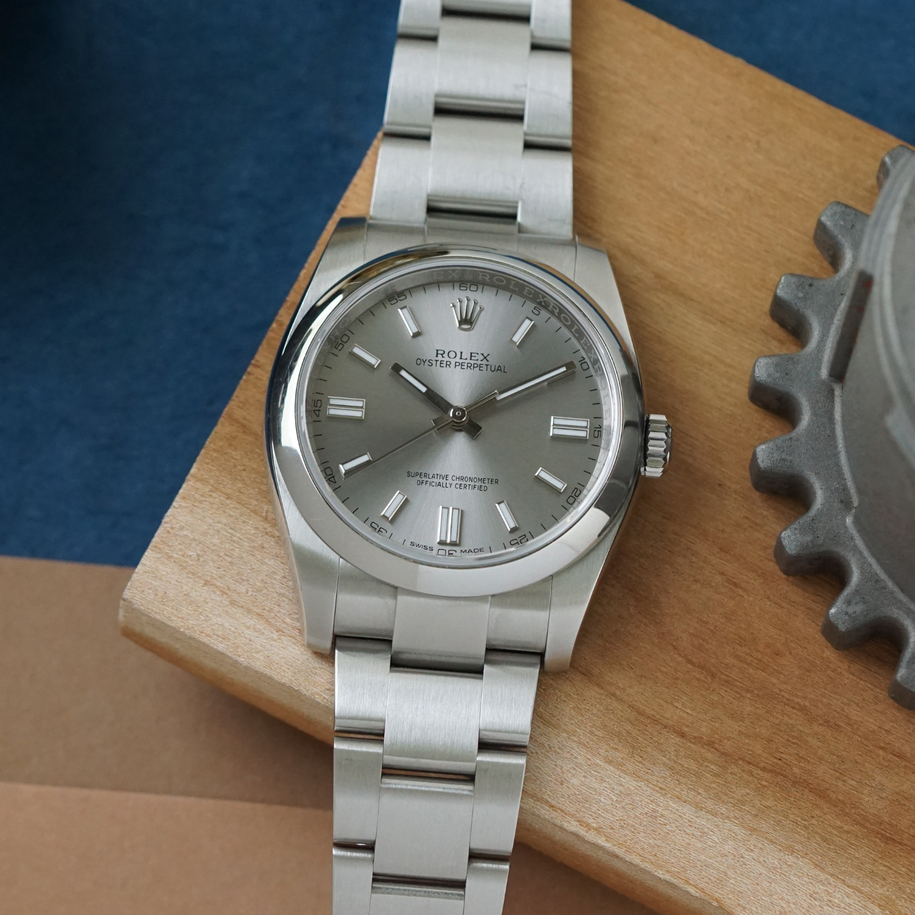 Rolex Oyster Perpetual 116000 Silver Dial 36mm Stainless Steel