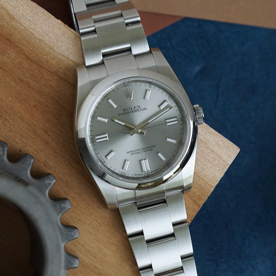 Rolex Oyster Perpetual 116000 Silver Dial 36mm Stainless Steel