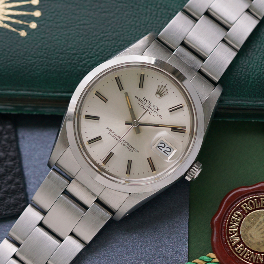 Rolex 1987 Date 15000 Oyster Perpetual Stainless Steel | Paper | Box
