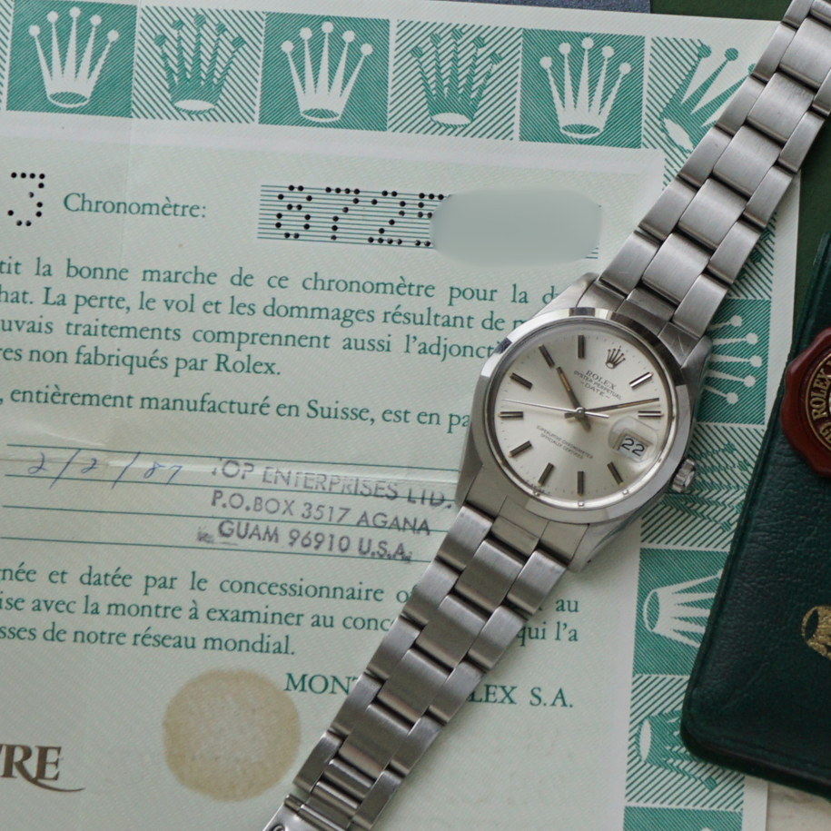 Rolex 1987 Date 15000 Oyster Perpetual Stainless Steel | Paper | Box