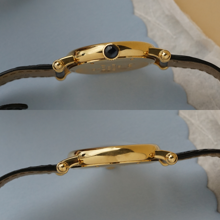Cartier Diabolo Large Date 14200 Yellow Gold 2000s Quartz