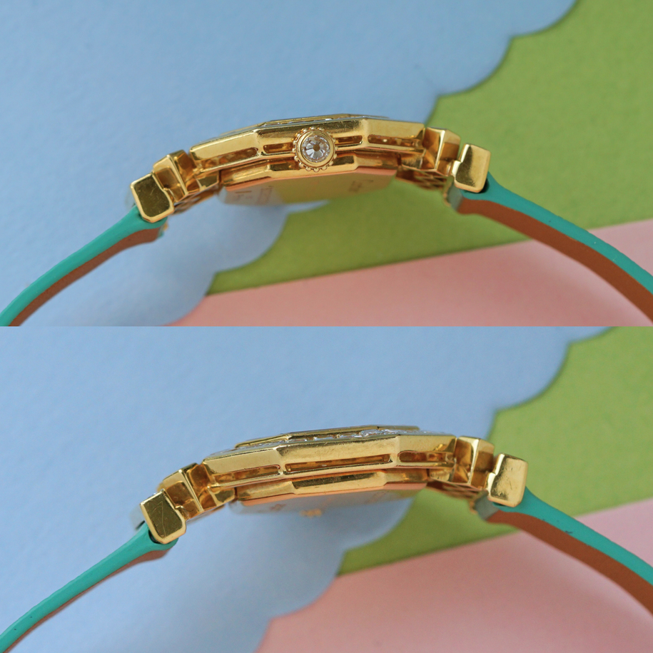 Cartier Vintage Andine with Asscher-Cut Diamond Bezel in 18k Yellow Gold