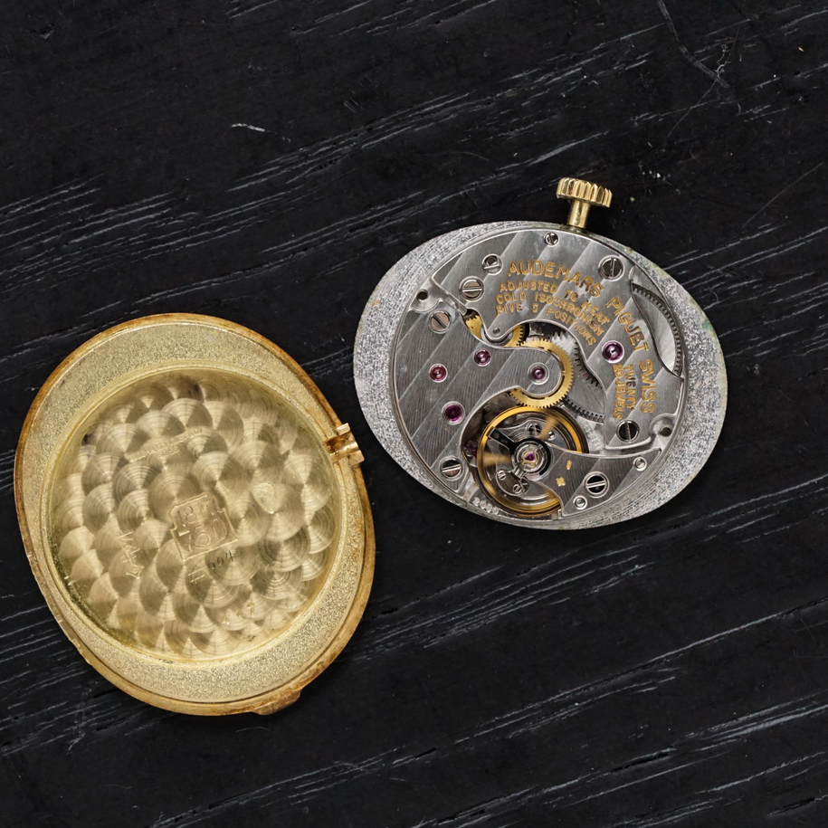 Vintage Audemars Piguet Woven Diamond Bracelet Two-Tone Watch