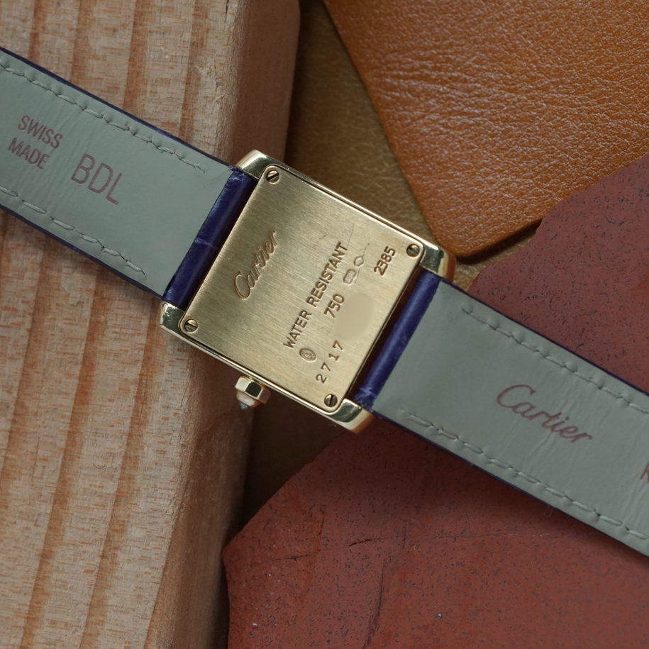Cartier Small Tank Francaise Diamonds WE100131 Yellow Gold