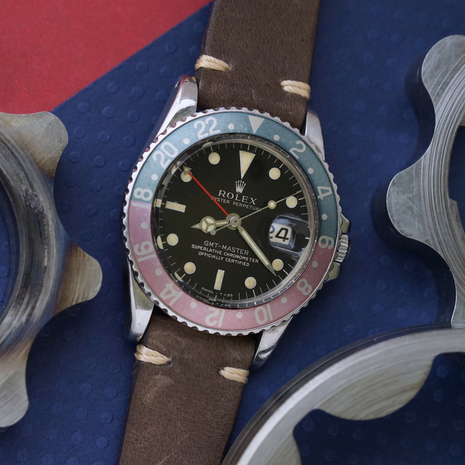 Rolex GMT-Master Pepsi Early Ref. 1675 Gilt Dial, Circa 1965