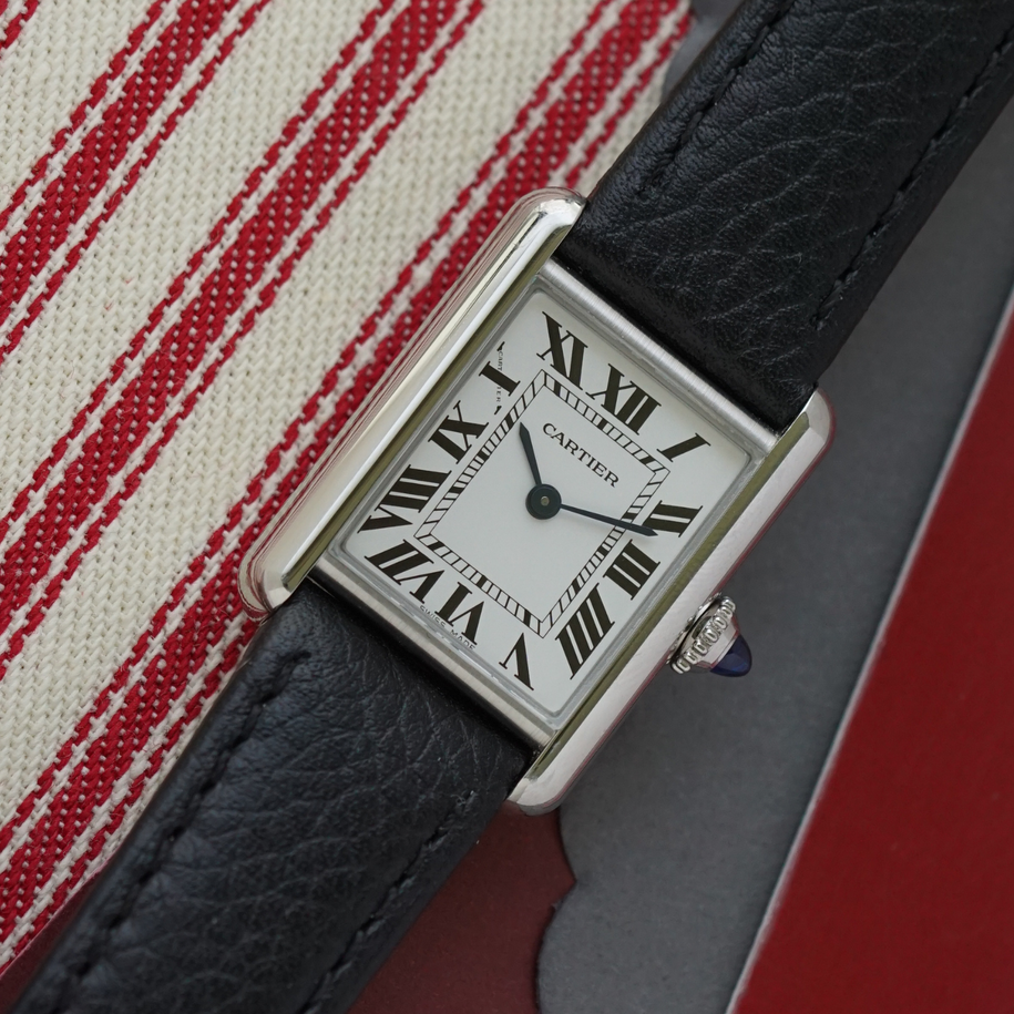 Cartier Small Tank Must WSTA0042 w/ 2021 Card Stainless Steel 22mm Quartz