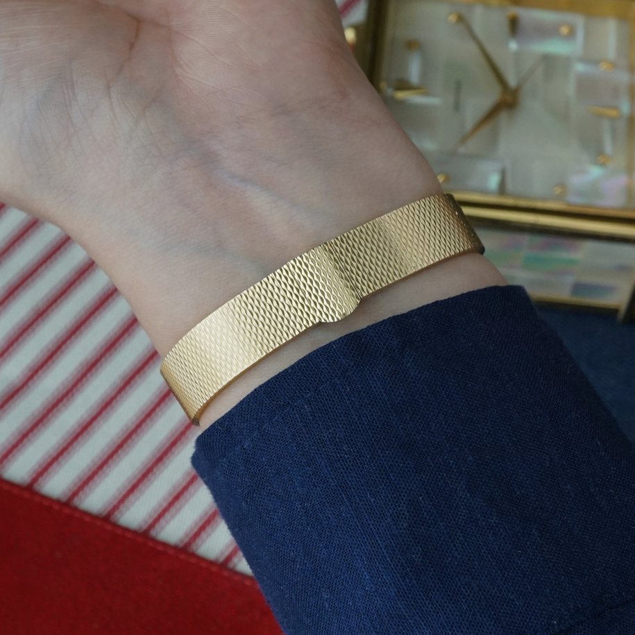 Cartier Diamond Ladies Watch 18k Gold Bracelet Movado Movement Vintage