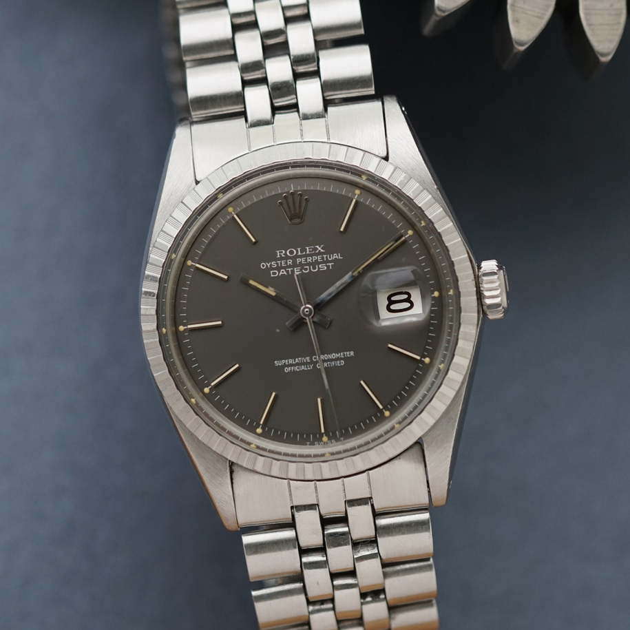 Rolex Vintage Datejust Ref. 1603 Grey Dial Stainless Steel Jubilee, Circa 1972