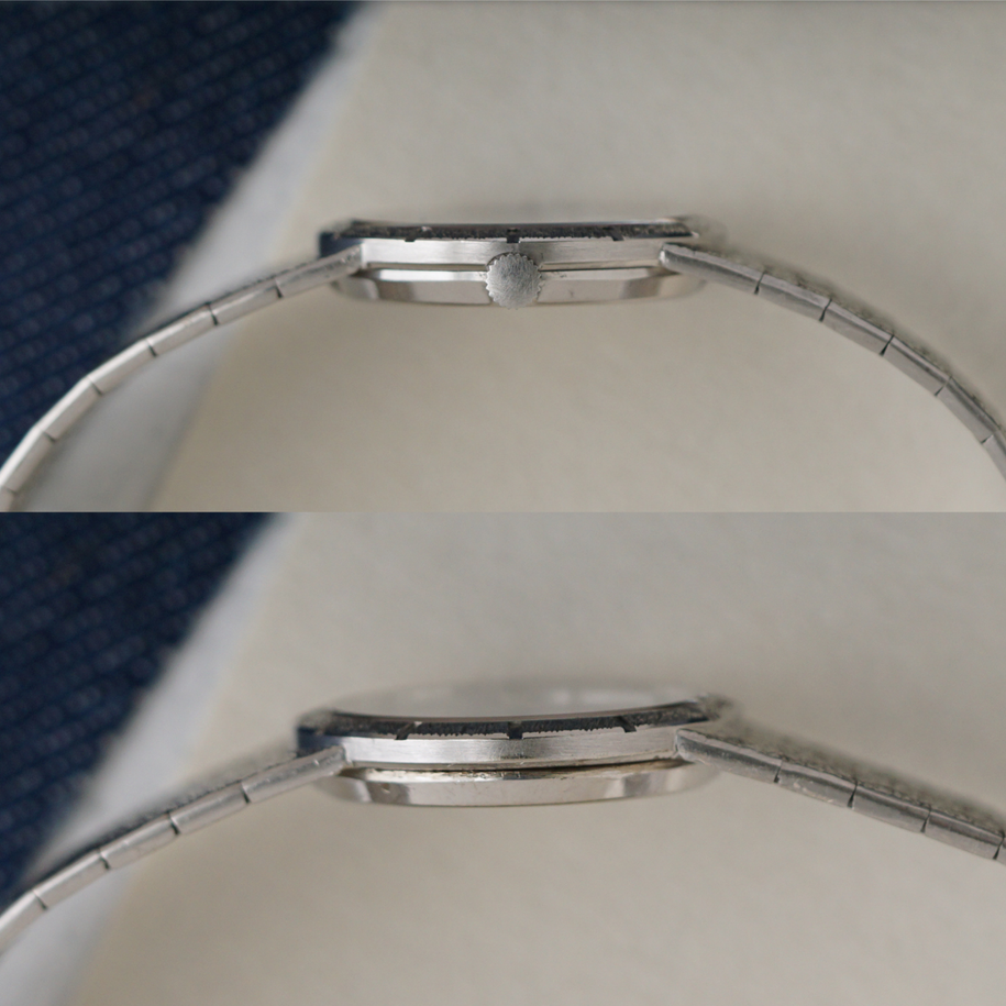 Piaget Vintage Lapis 9701A6 18k White Gold Bracelet, Circa 1970s