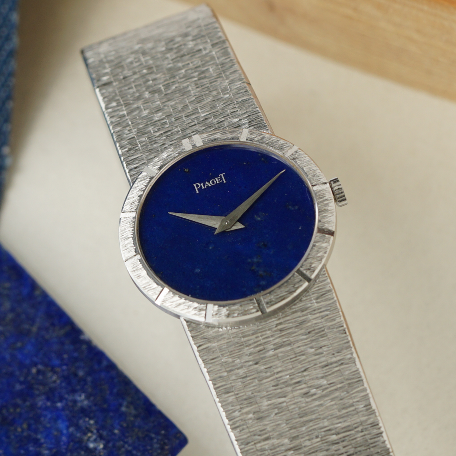 Piaget Vintage Lapis 9701A6 18k White Gold Bracelet, Circa 1970s