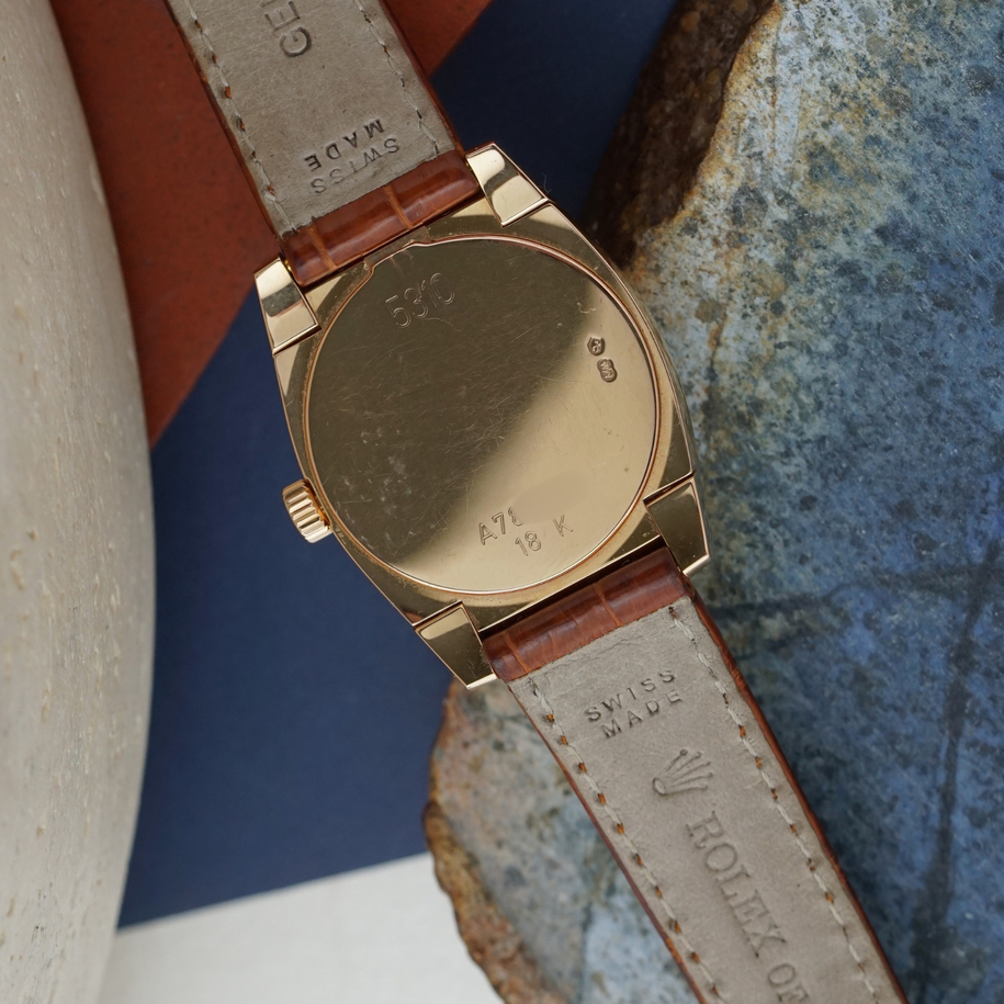 Rolex Cellini Cestello 5310 18K Rose Gold Manual Wind Watch 1999