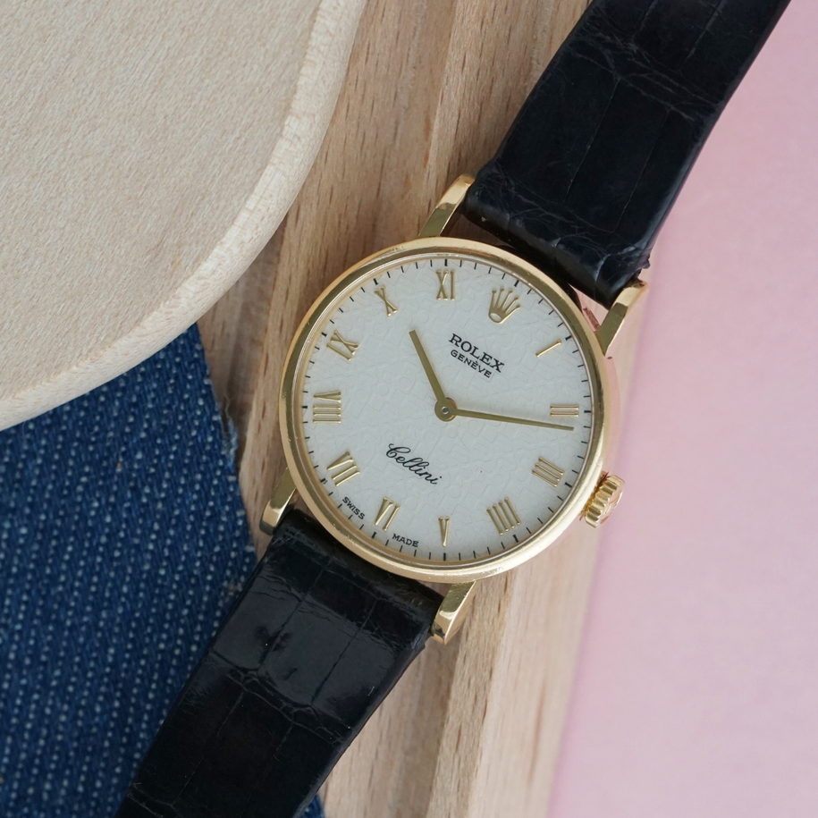 Rolex Cellini Ref 5109 18k Yellow Gold Jubilee Dial Manual Wind 1990s