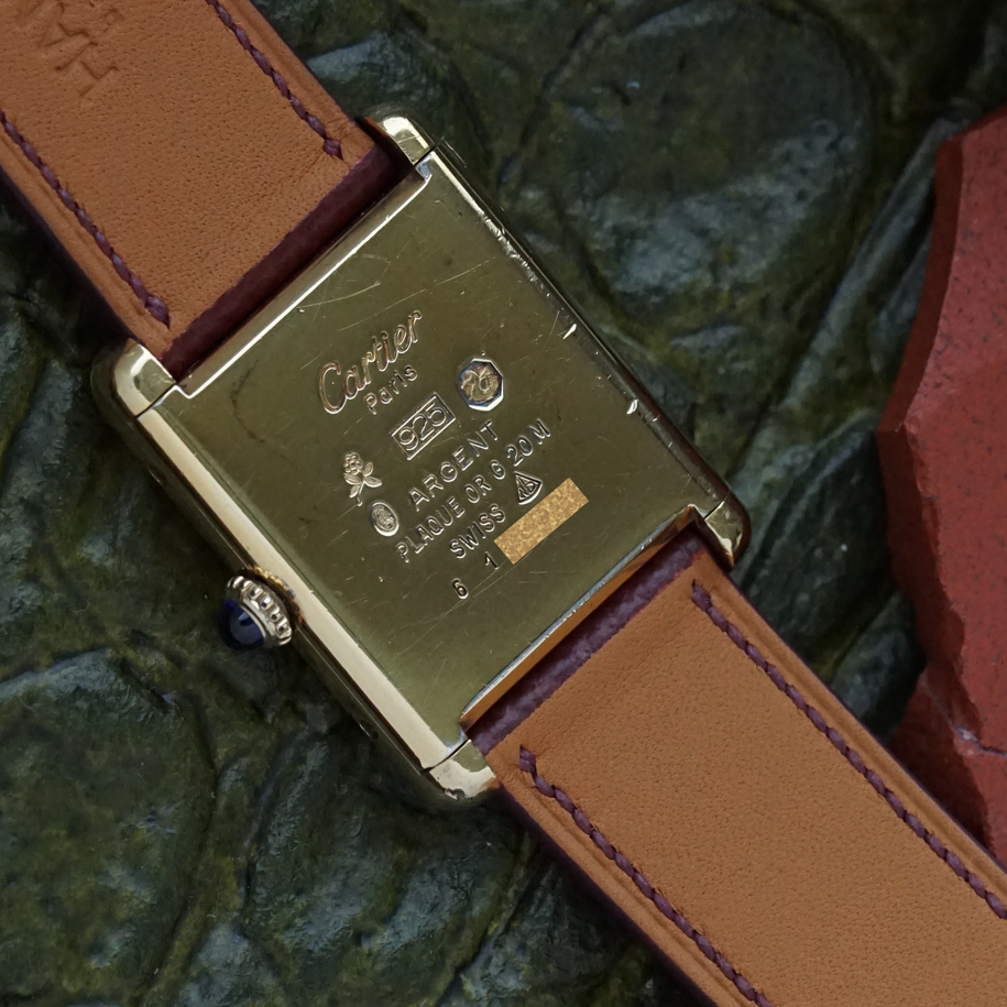 Cartier Must de Cartier Tank Tricolor Dial Vermeil Manual Wind 1980s