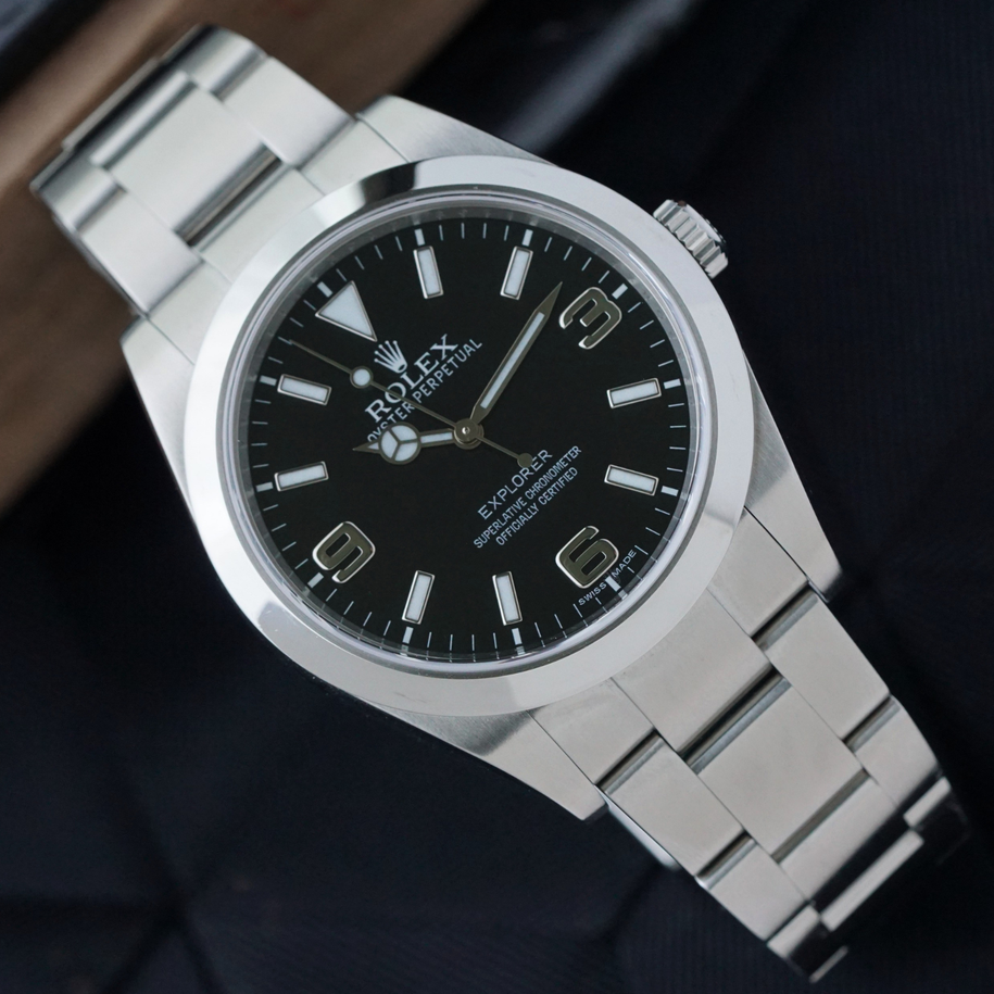 Rolex Explorer 214270 Mark 1 Dial Stainless Steel w/ 2011 Card and Tags