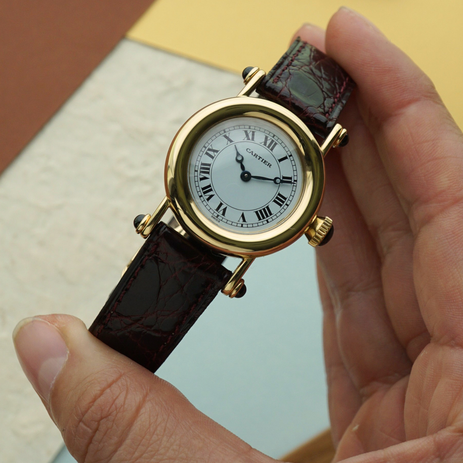 Cartier Diabolo Small 14400 18k Yellow Gold 2000s Quartz 27mm