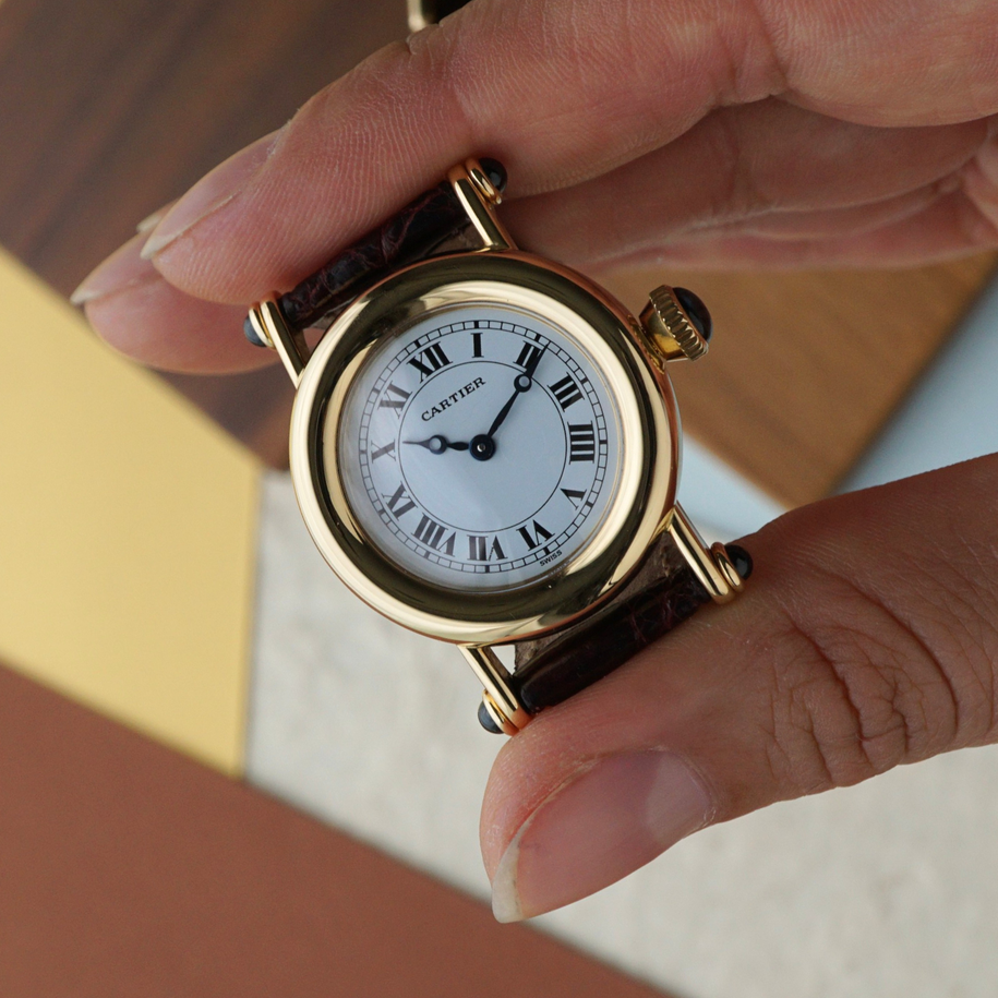 Cartier Diabolo Small 14400 18k Yellow Gold 2000s Quartz 27mm