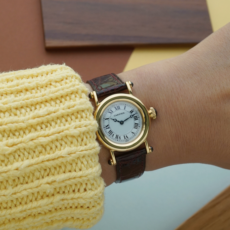 Cartier Diabolo Small 14400 18k Yellow Gold 2000s Quartz 27mm