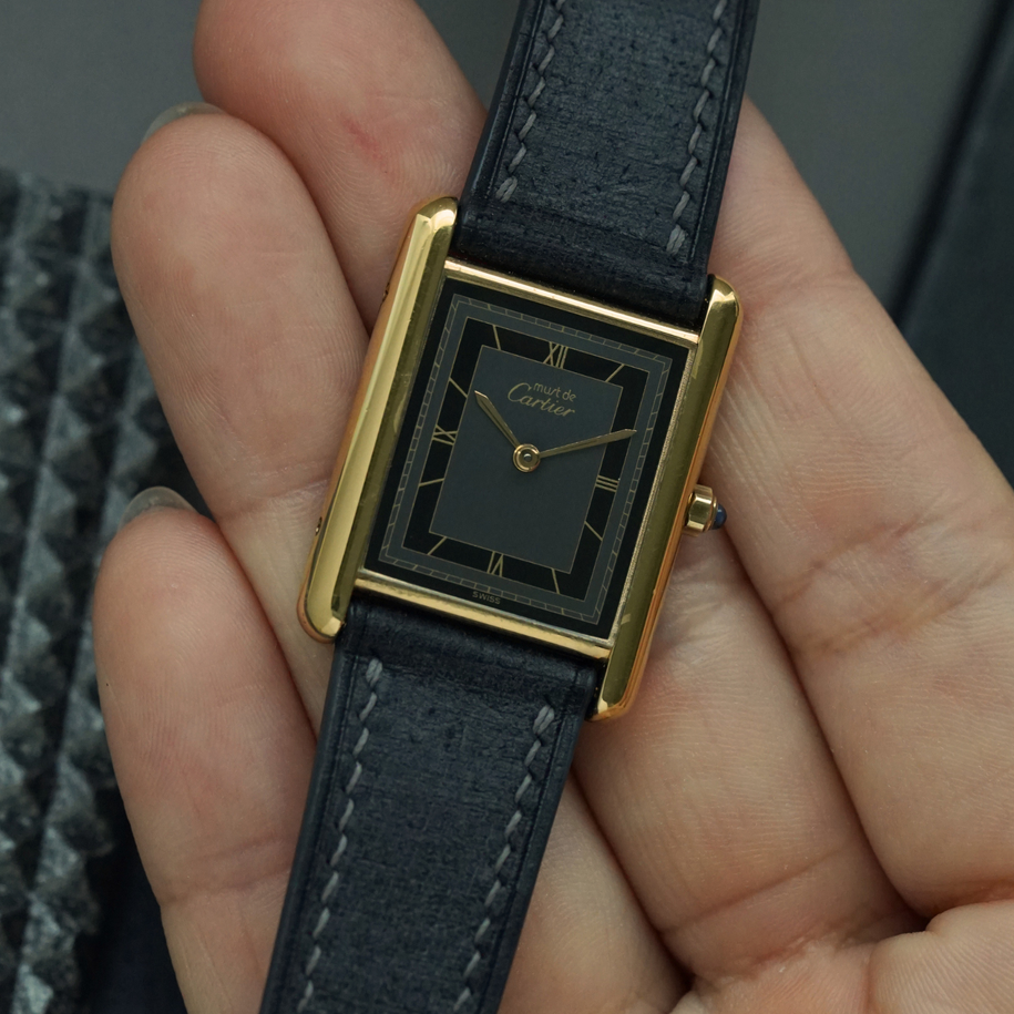 Cartier Vintage Must Tank Grey Dial